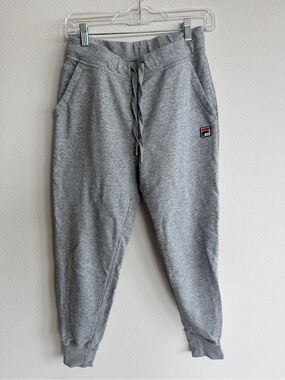 FILA Gray Logo Jogger Sweatpants Size Small